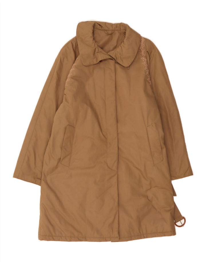 NINO Womens Overcoat IT 42 Medium Beige Polyester Vintage NINO and Second-Hand NINO from Messina Hembry 