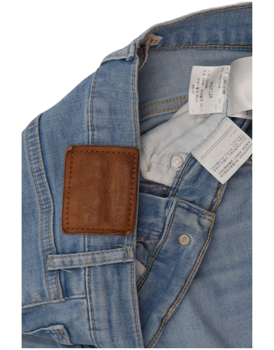 Blugi super skinny pentru damă LEVI'S Mile High W27 L28 Bumbac albastru