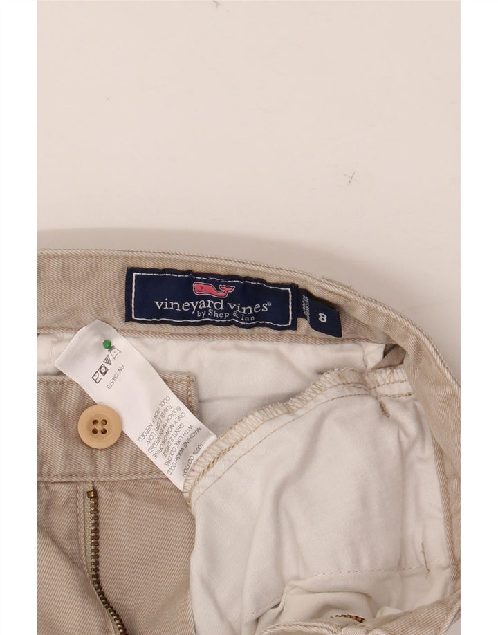 VINEYARD VINES Pantaloni chino drepți pentru băieți 7-8 ani W24 L22 bej bumbac