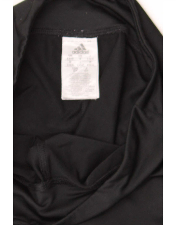 Leggings Capri Adidas pentru femei UK 8/10 Poliester negru mic