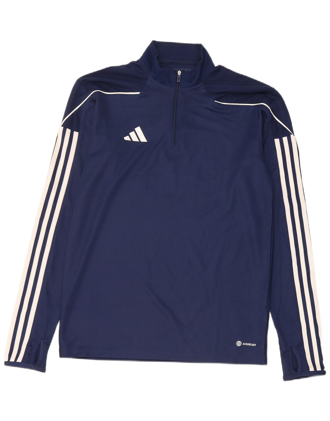 Trening pentru bărbați Aeroready Slim Fit Pullover Top Mic Bleumarin