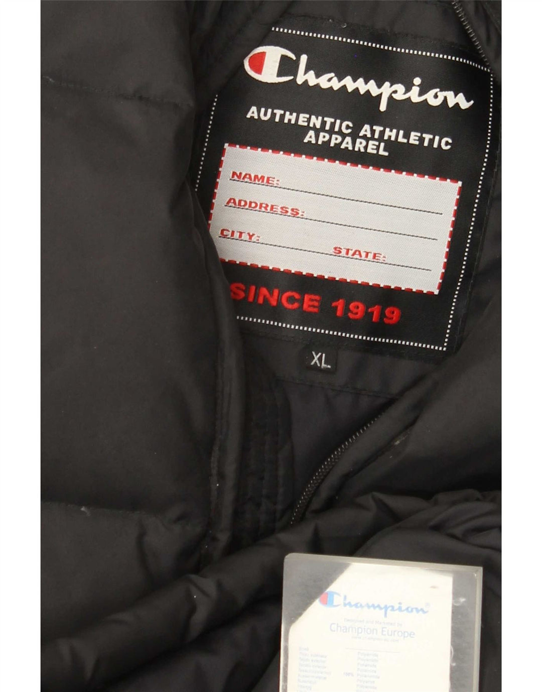 Gilet capitonat pentru bărbați Champion UK 42 XL Poliamidă neagră