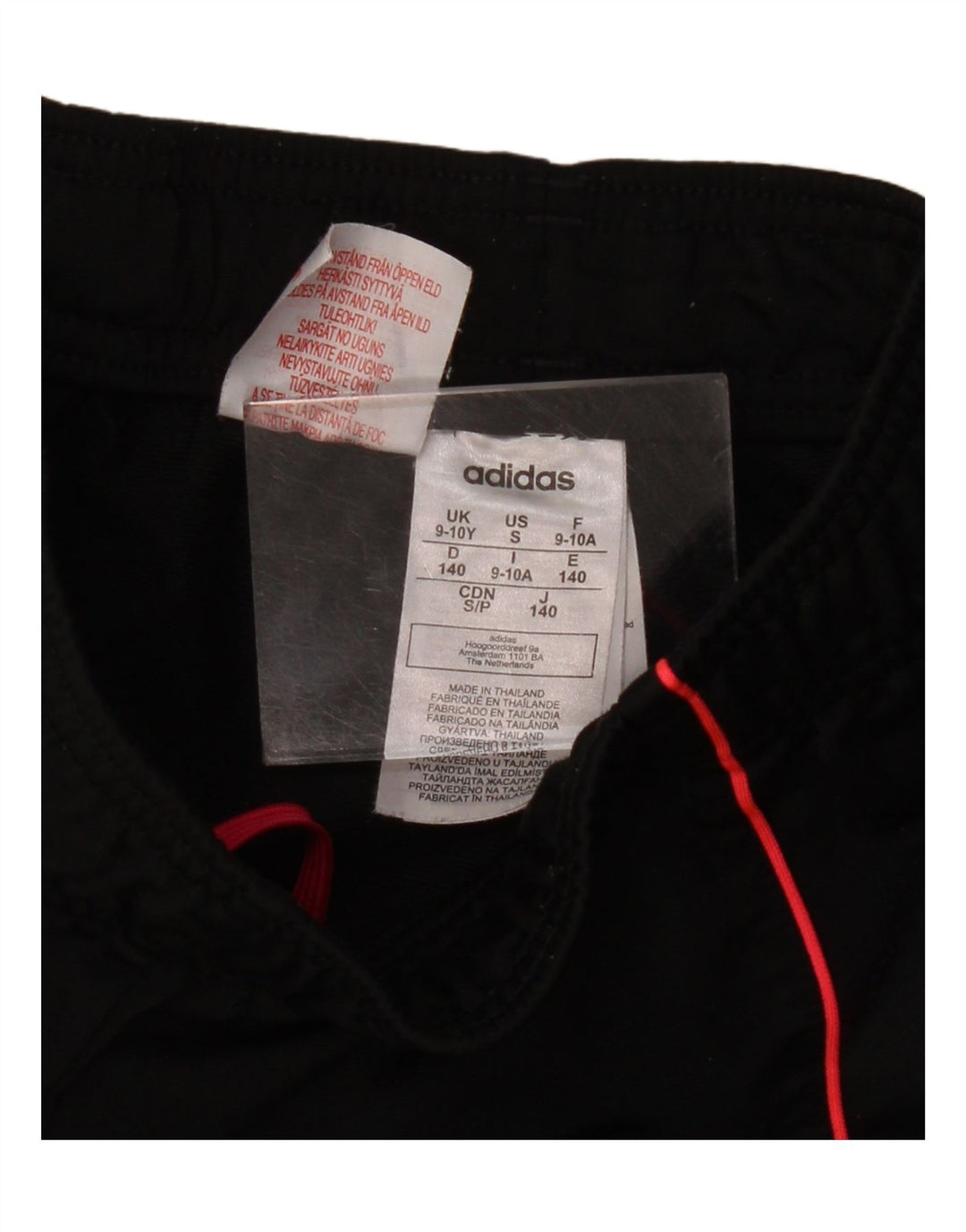 ADIDAS Fete Trening Pantaloni Joggeri 9-10 Ani Negru Poliester