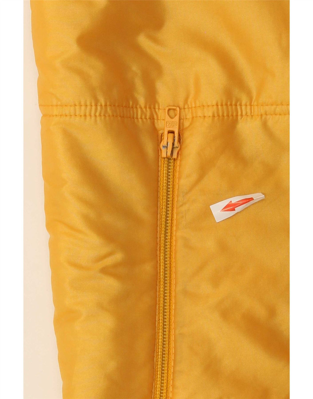 Gilet vintage pentru femei IT 46, mare, galben, floral, din poliamidă