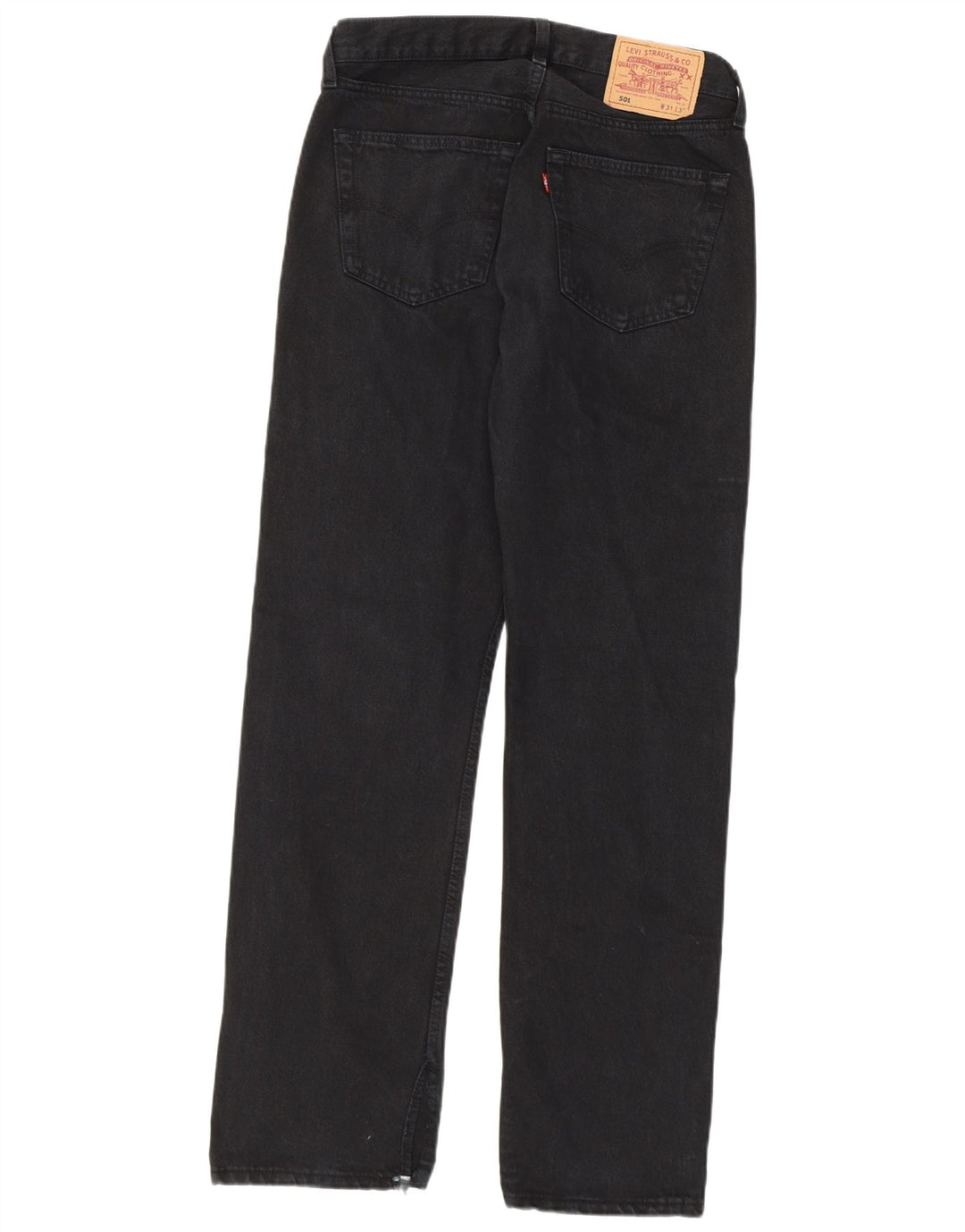 Blugi drepti pentru bărbați Levi's 501 W31 L32 bumbac negru
