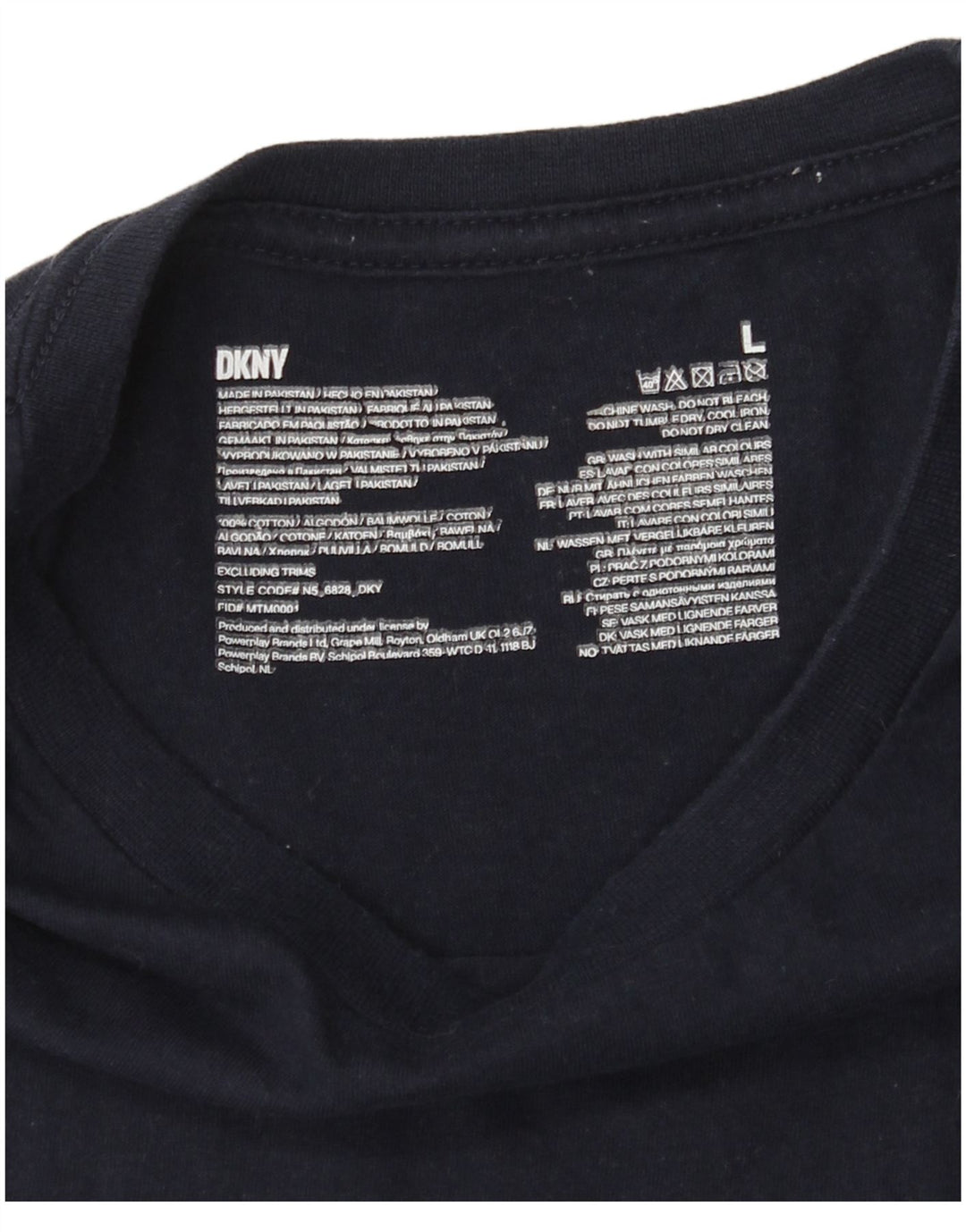 Tricou pentru bărbați Dkny Top mare din bumbac bleumarin