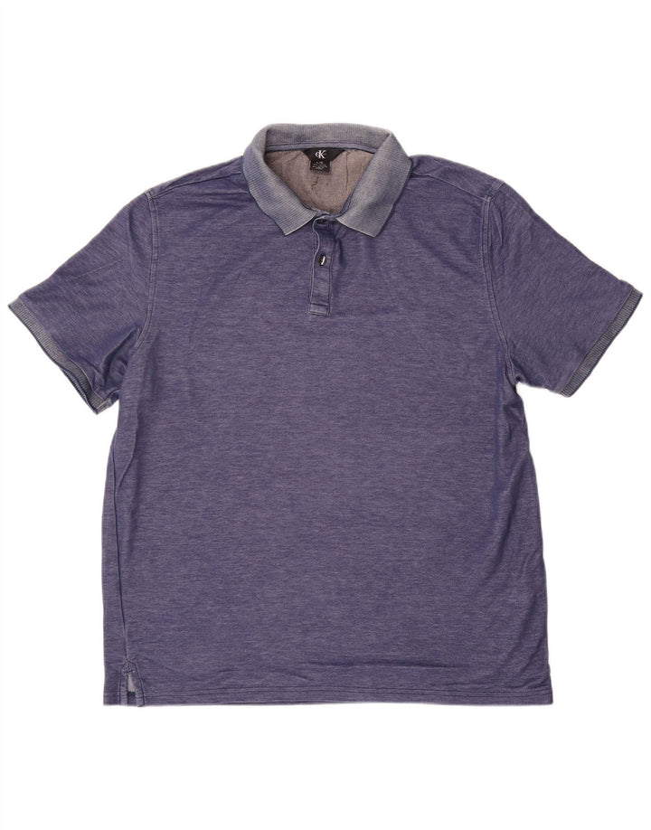 Cămașă polo CALVIN KLEIN pentru bărbați, mare, albastru, bumbac