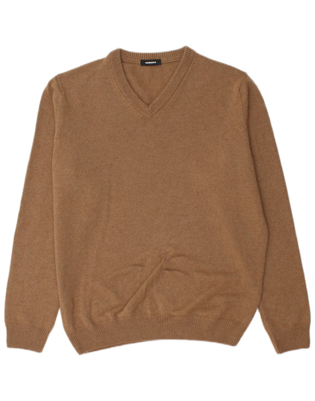 Pulover cu decolteu în V Walbusch pentru bărbați IT 52 Maro mare