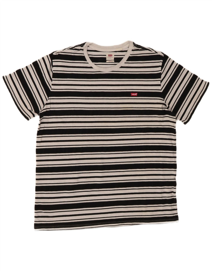 Tricou standard pentru bărbați LEVI'S Top mare cu dungi negre