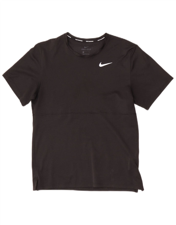 Tricou Nike Dri Fit pentru femei Top UK 10 Small Negru Poliester
