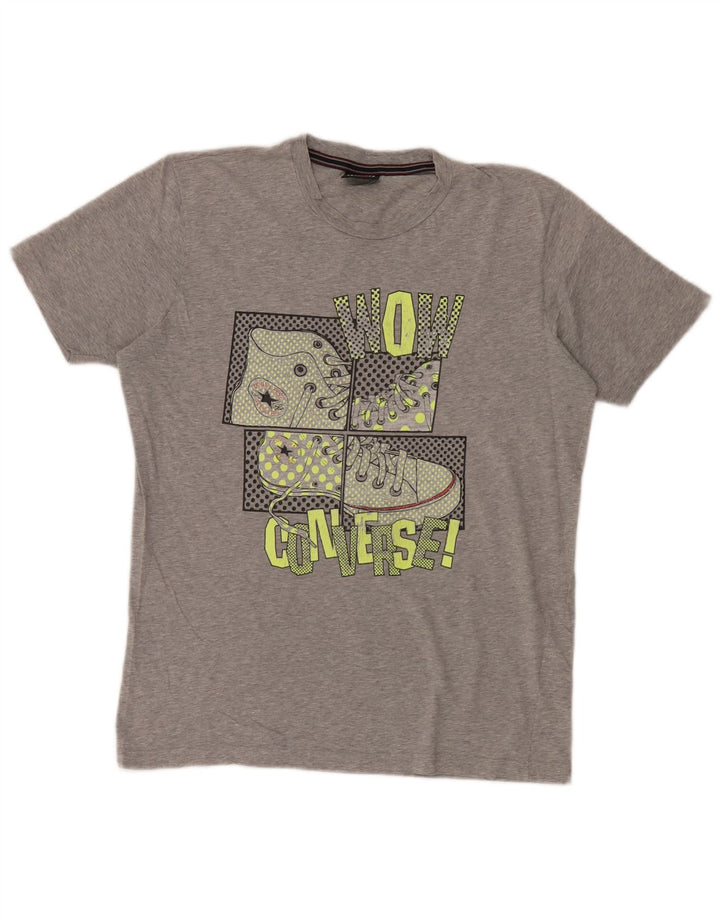 Tricou grafic Converse pentru bărbați Top XL, bumbac cu pete gri