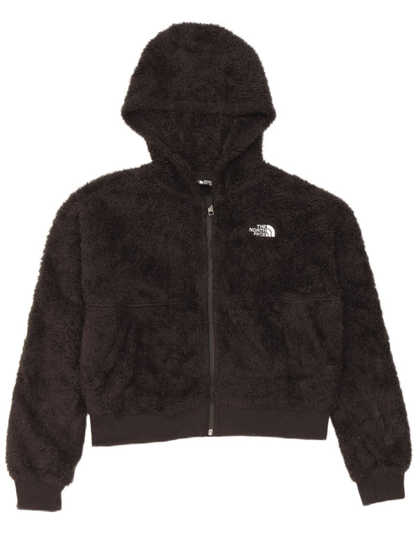Jachetă polară cu glugă The North Face pentru fete 14-15 ani XL poliester negru