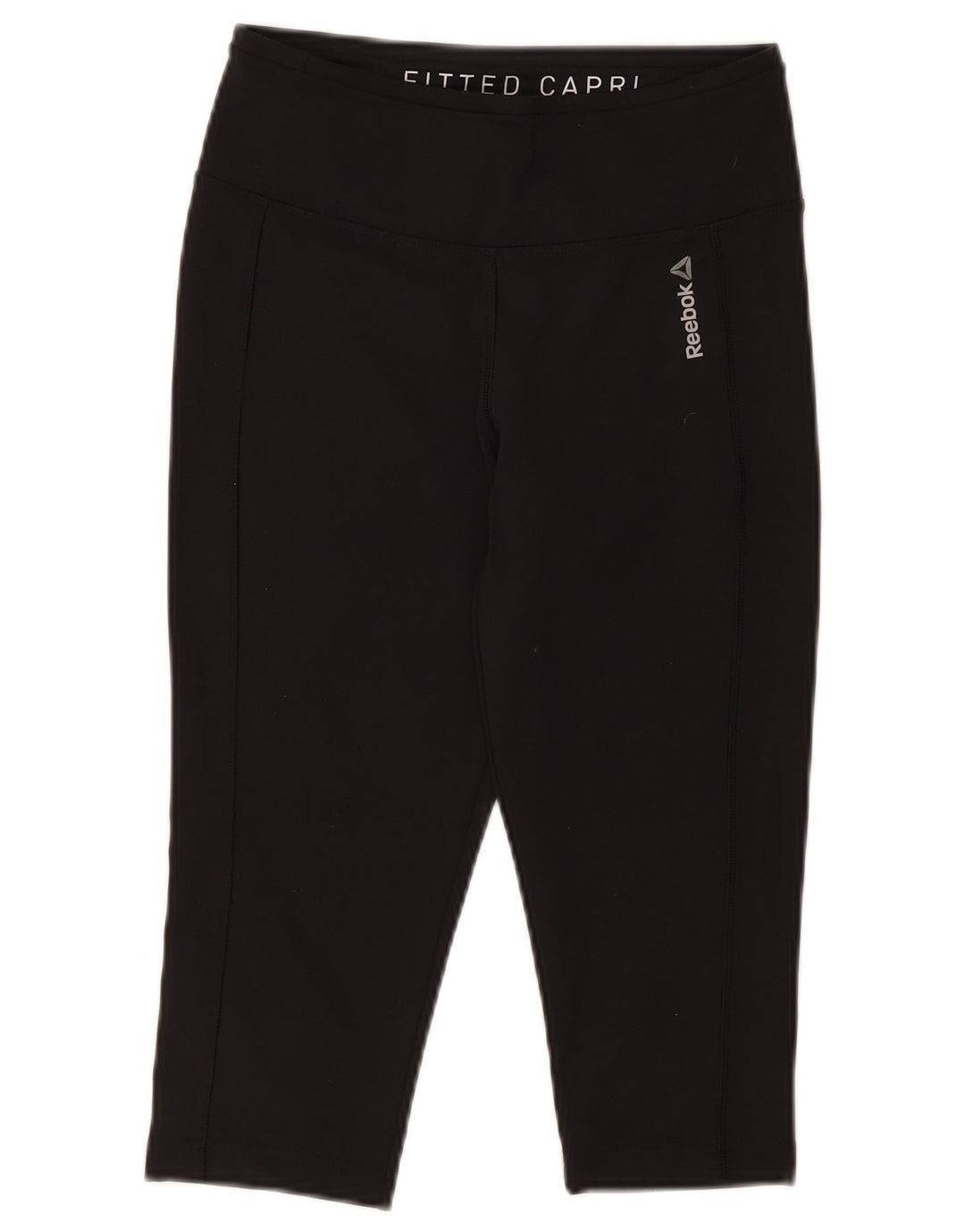 Leggings Capri pentru femei Reebok UK 8/10 Poliester negru mic