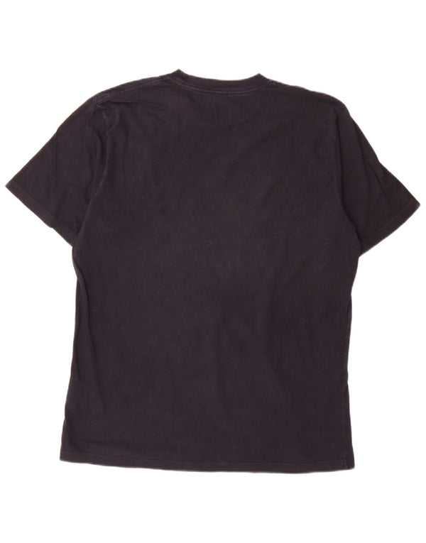 Carhartt Mens Graphic T-Shirt Top Large Navy Blue Cotton