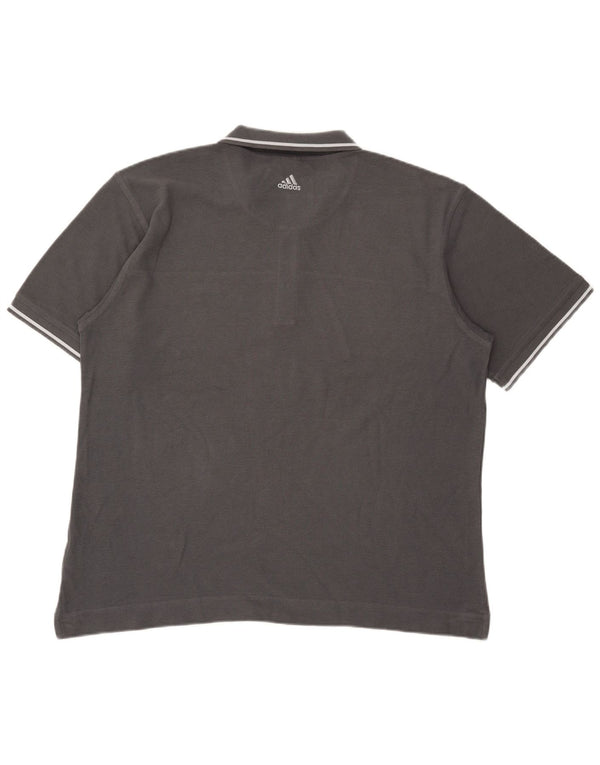 Tricou polo pentru bărbați Adidas XL bumbac gri