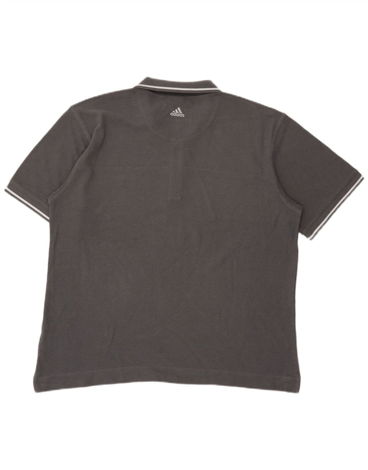 Tricou polo pentru bărbați Adidas XL bumbac gri