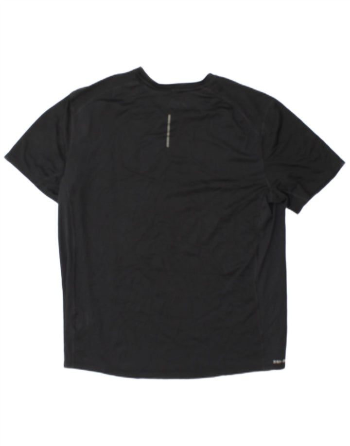 Tricou Nike Dri Fit pentru bărbați Top mare din poliester negru
