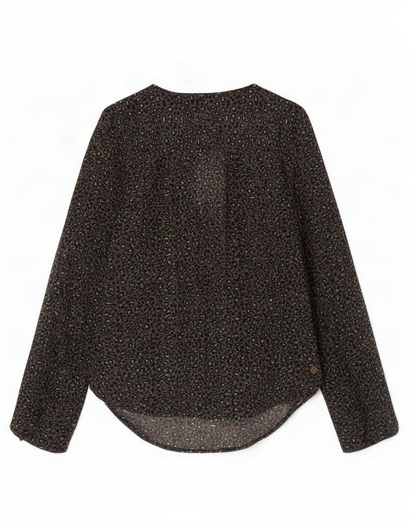 Bluză mică pentru femei Maison Scotch Top UK 10 mic violet cu imprimeu animal