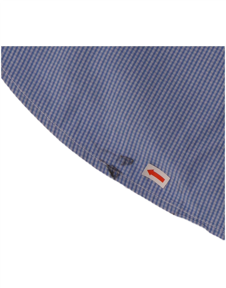 Cămașă pentru bărbați IZOD XL, bumbac cu carouri albastre