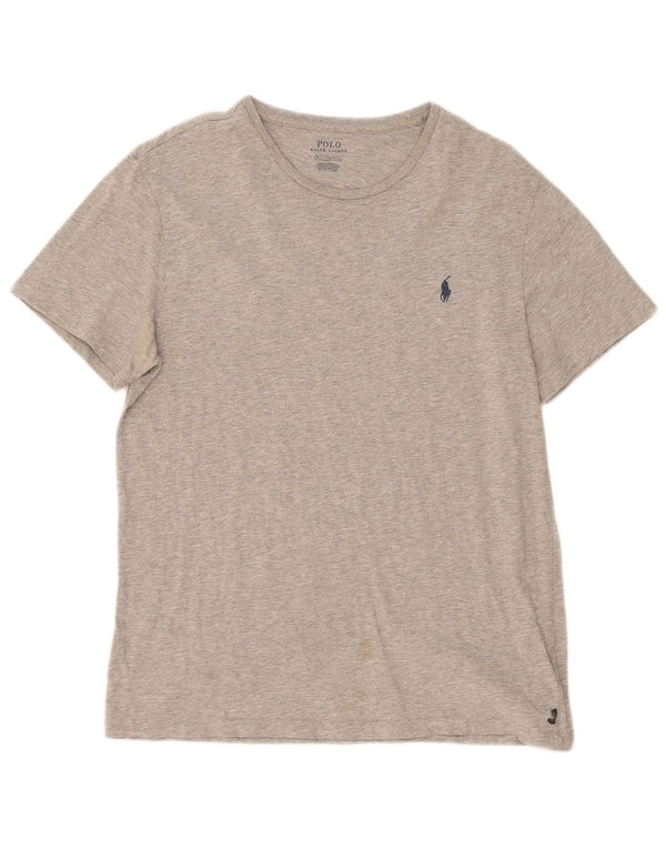 Tricou Polo Ralph Lauren pentru bărbați Top din bumbac cu pete gri mediu
