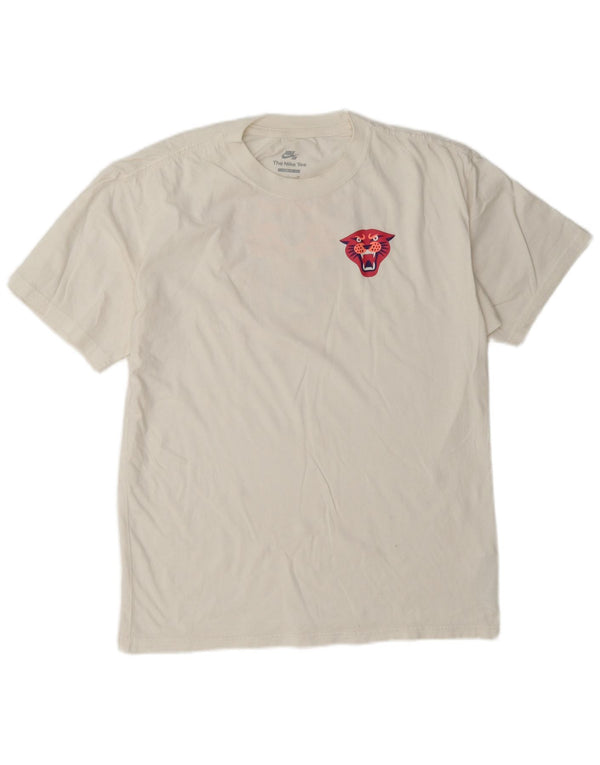 Tricou grafic Nike SB Panther Loose Fit Top mic, alb, bumbac