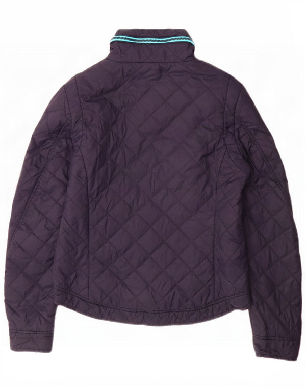 Jachetă matlasată cu glugă Superdry pentru femei UK 16 mare nailon bleumarin