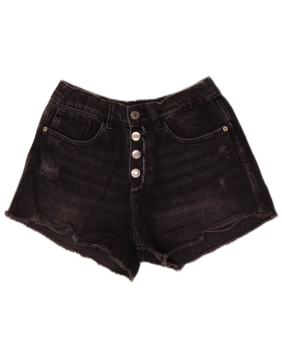 Pantaloni scurți din denim distressed ZARA fete 9-10 ani W24 gri