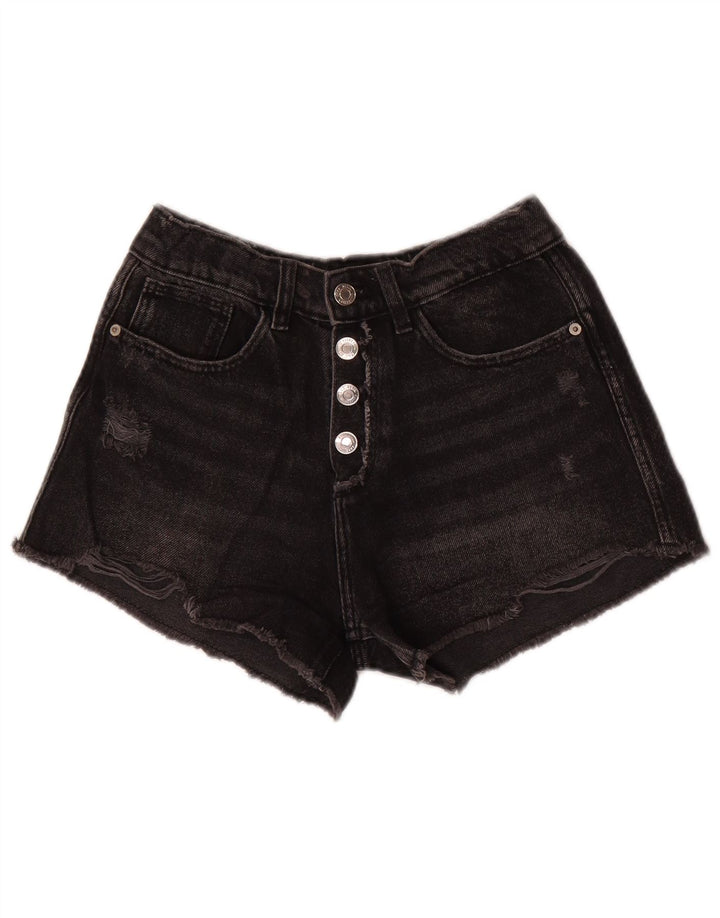 Pantaloni scurți din denim distressed ZARA fete 9-10 ani W24 gri