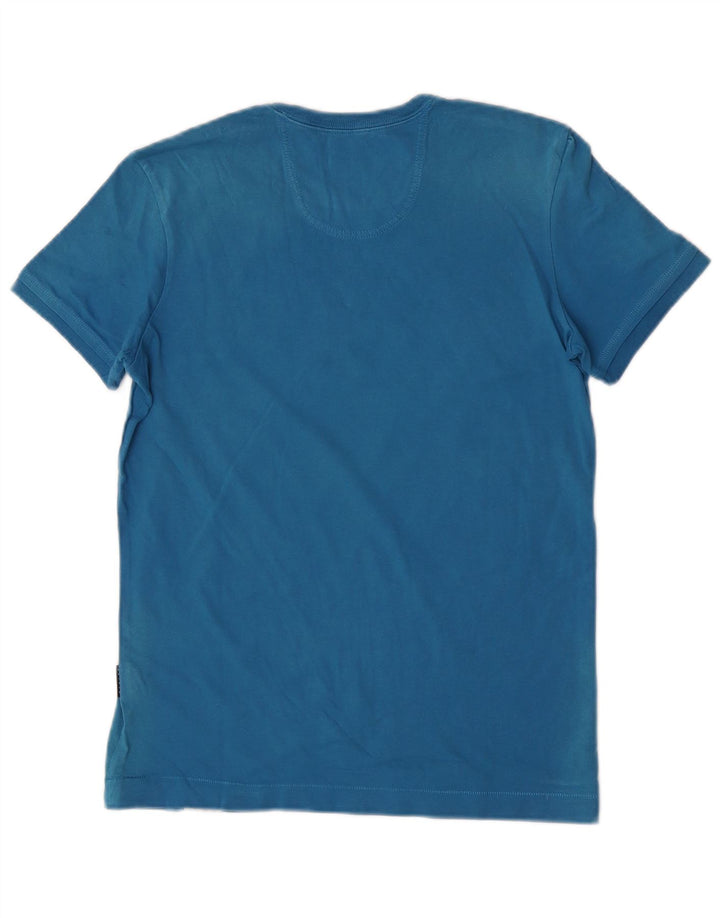 Tricou grafic Sisley pentru bărbați Top mic, albastru, bumbac