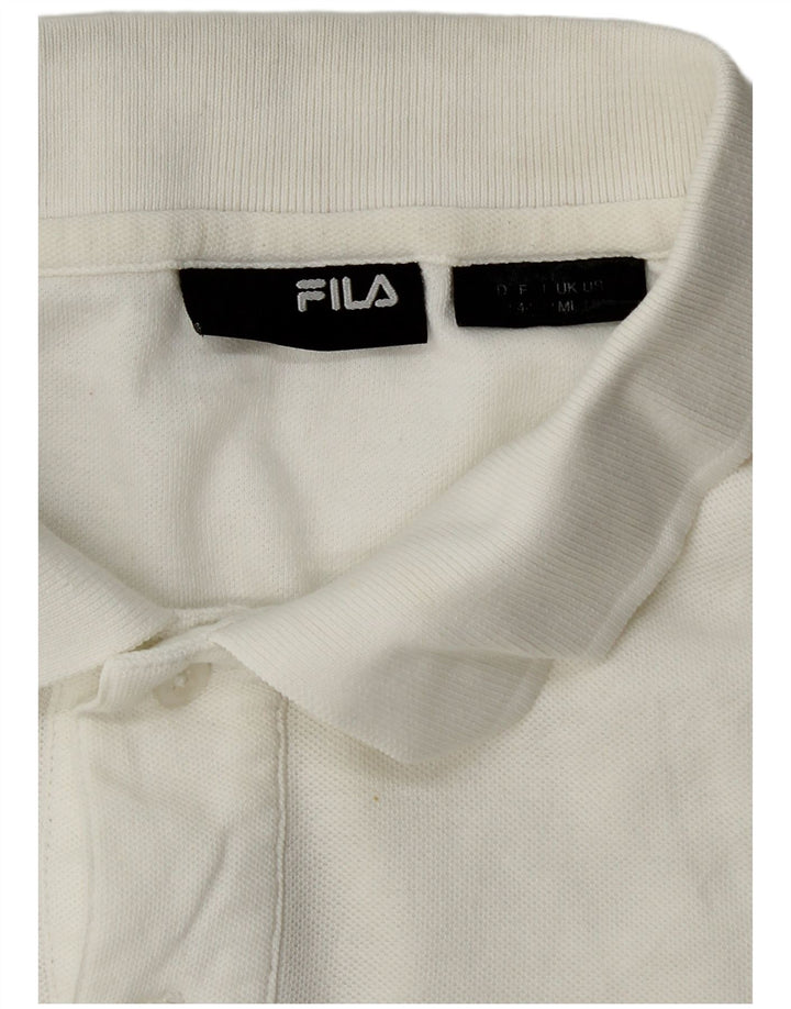 Tricou polo Fila pentru bărbați, alb mediu