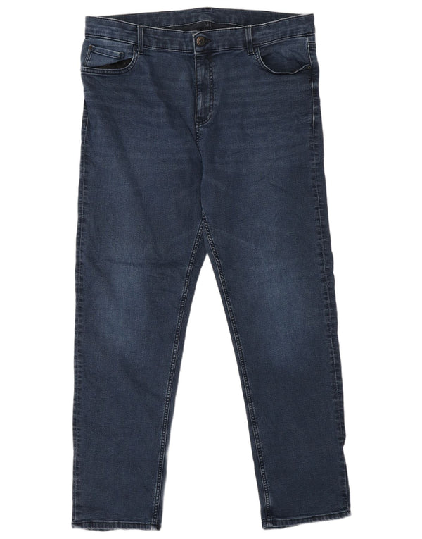 Blugi drepti pentru femei Marks & Spencer UK 18 XL W38 L30 Bumbac albastru