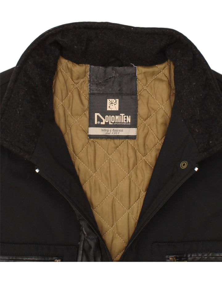 DOLOMITEN Womens Overcoat UK 14 Large Black Vintage Dolomiten and Second-Hand Dolomiten from Messina Hembry 