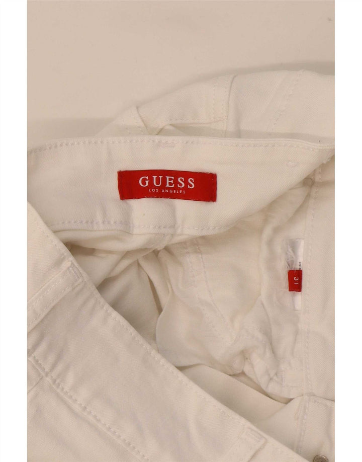 Blugi slim pentru femei Guess W31 L32 alb