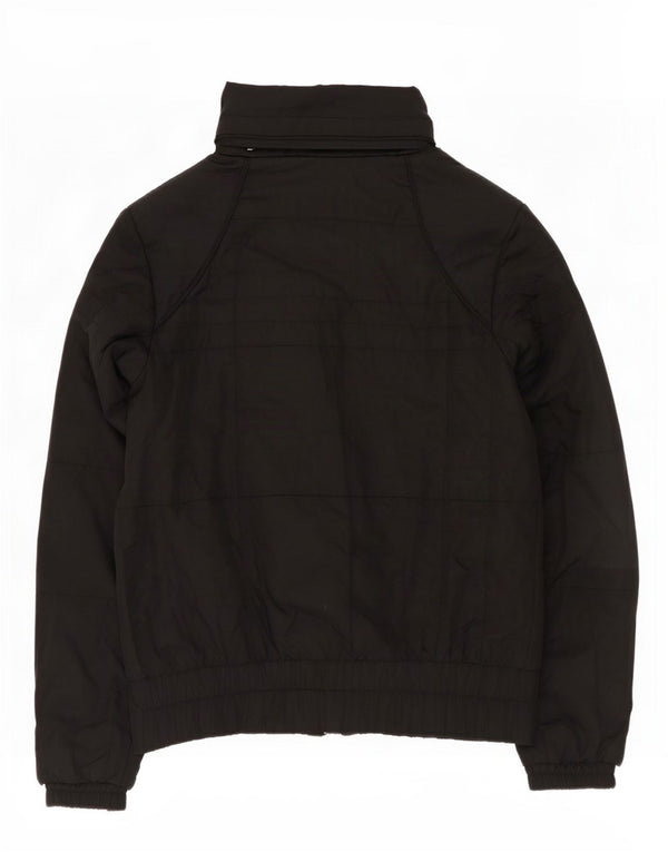 Jachetă căptușită cu glugă Nike pentru femei UK 10/12 Poliester mediu negru