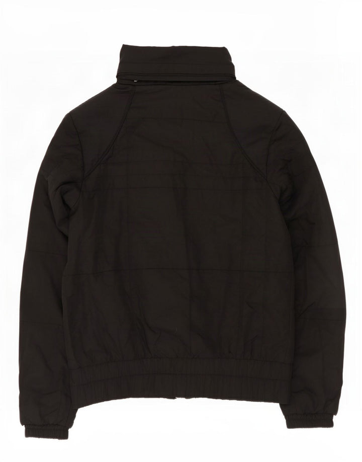Jachetă căptușită cu glugă Nike pentru femei UK 10/12 Poliester mediu negru