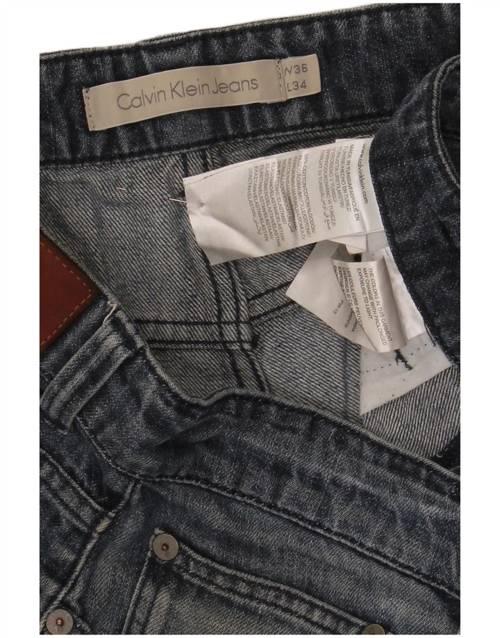 Pantaloni scurți din denim pentru bărbați Calvin Klein W36, mare, albastru, bumbac