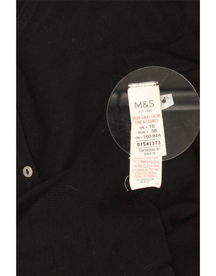 Pulover cardigan pentru femei Marks & Spencer UK 10 Small Black Viscose