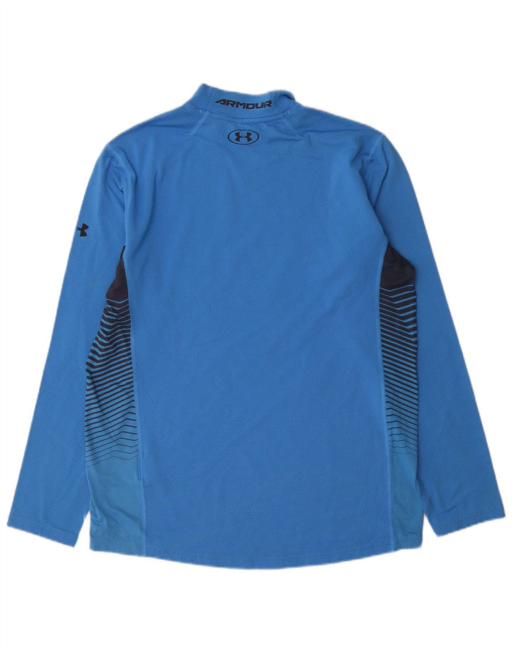 Top pentru bărbați Under Armour cu mânecă lungă, mare, albastru, poliester