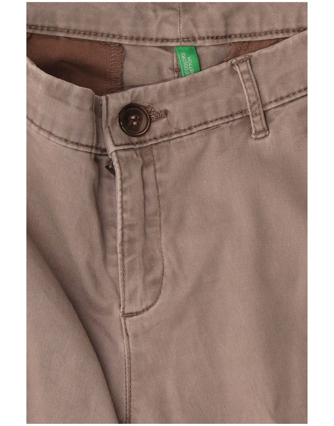 Pantaloni chino drepti pentru femei Benetton W30 L27 gri