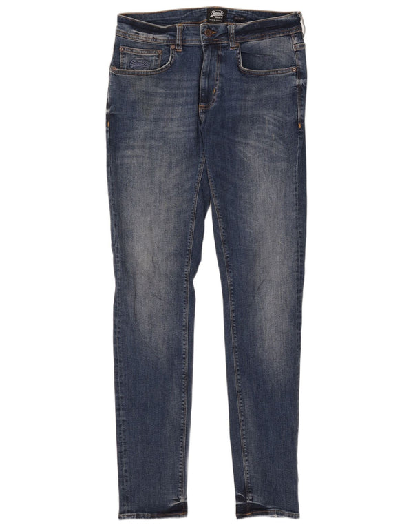 Blugi skinny pentru femei Superdry W32 L32 bumbac albastru