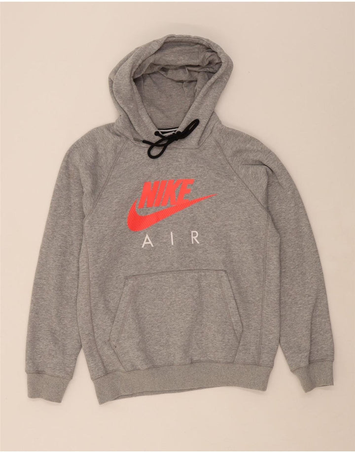 NIKE Mens Graphic Hoodie Jumper Medium Grey Cotton Vintage Nike and Second-Hand Nike from Messina Hembry 