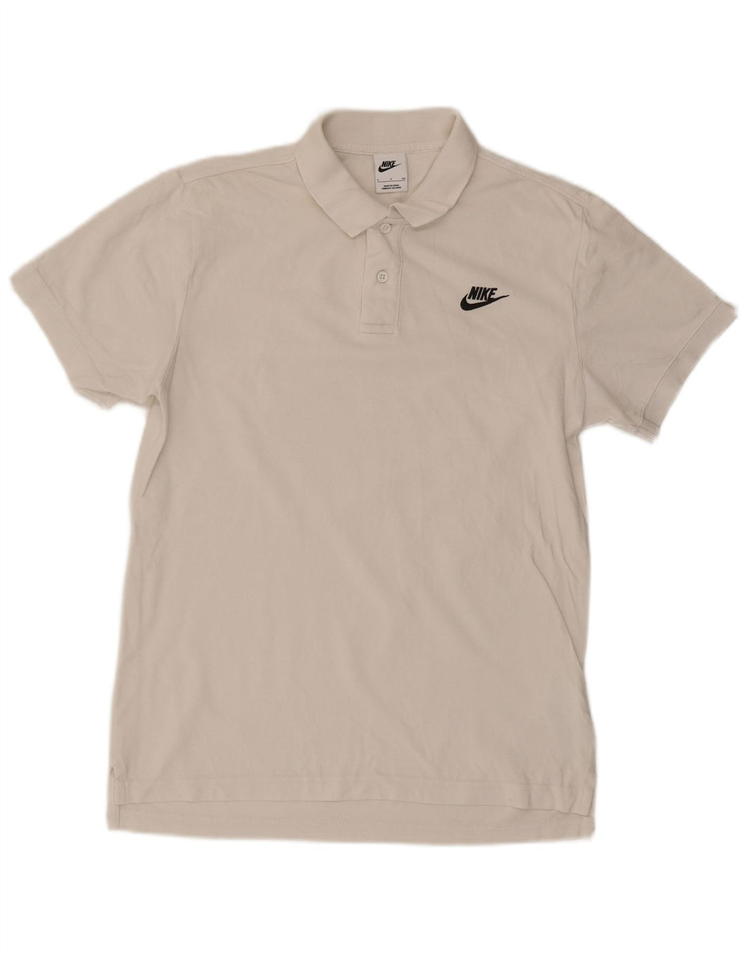 Tricou polo Nike pentru bărbați, mic, alb, din bumbac