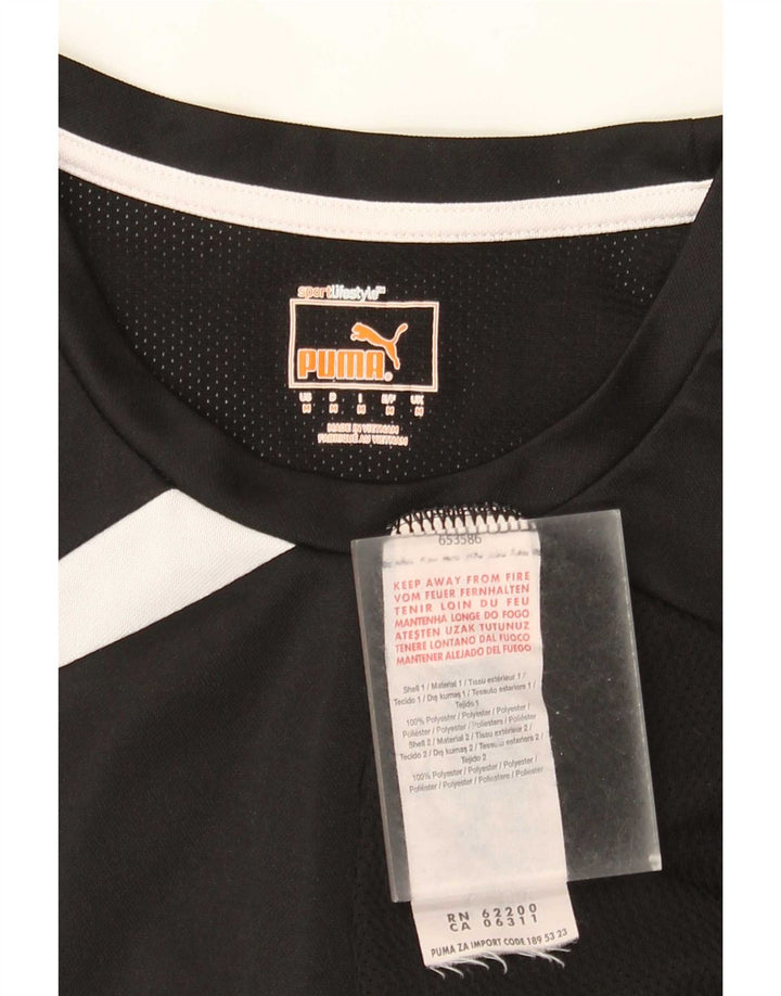 Tricou pentru bărbați Puma Top Mediu Negru Poliester Bloc de culoare