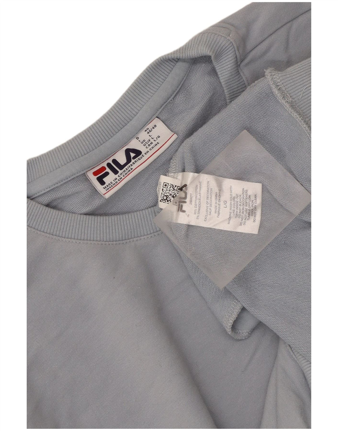 Pulover Fila pentru damă, UK 16, mare, albastru, bumbac