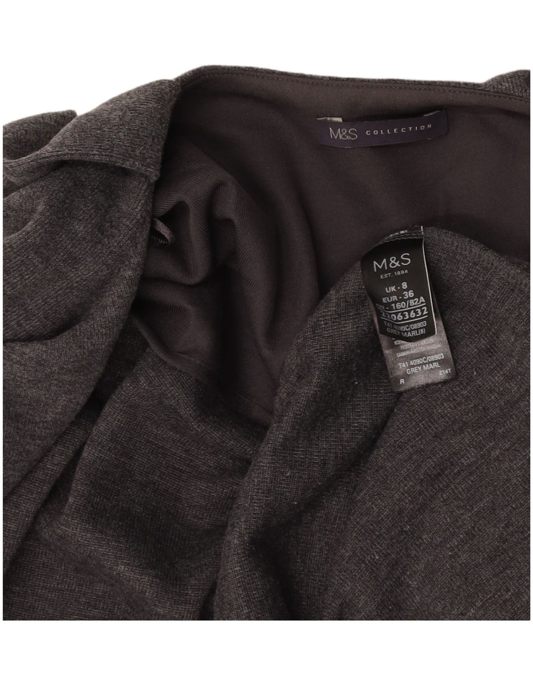 MARKS & SPENCER Pulover cardigan fără mâneci pentru femei UK 8 Small Gri