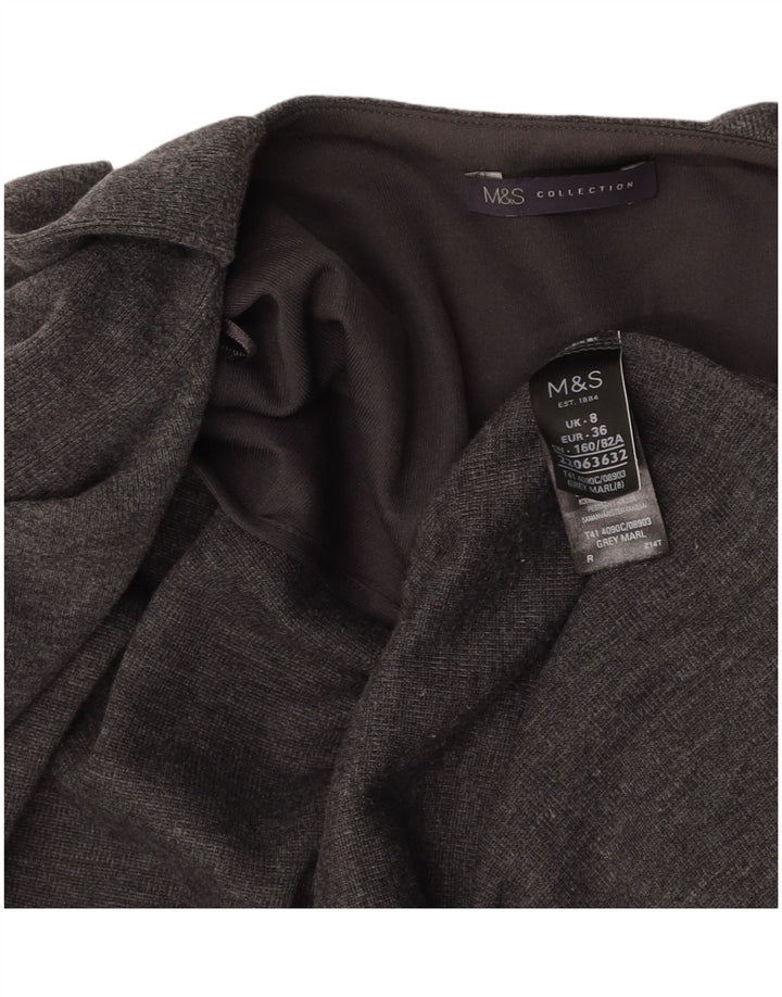 MARKS & SPENCER Pulover cardigan fără mâneci pentru femei UK 8 Small Gri