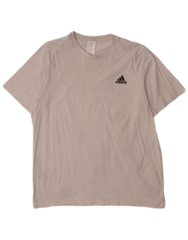 Tricou pentru bărbați Adidas Top mare, alb, bumbac