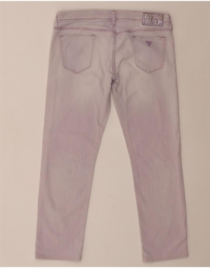 Blugi slim pentru femei Guess W30 L26 bumbac violet