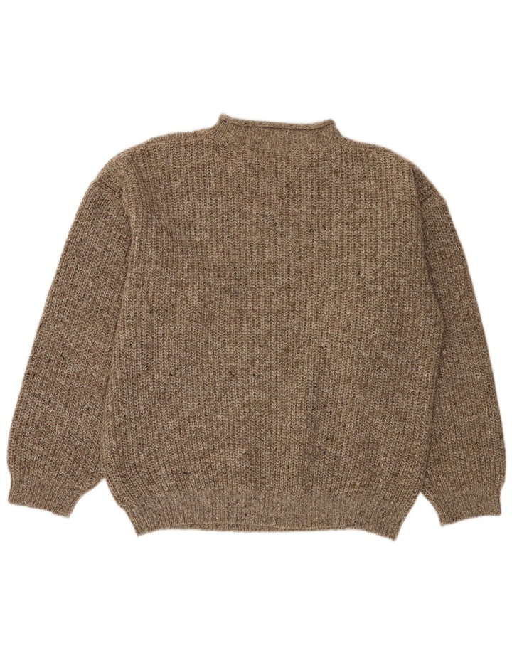 BERTO LUCCI Pulover pentru bărbați cu gât crew, XL, cu dungi gri