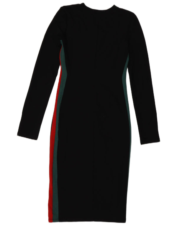 Rochie bodycon cu mânecă lungă pentru femei Zara UK 10, negru, color block
